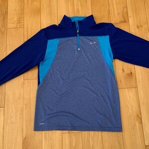 Blue and Teal Champion Quarter-Zip Pullover